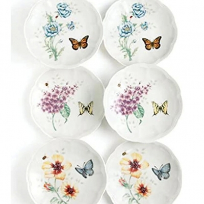 Butterfly Ekmek Tabağı, 6 lı Set, 15 cm