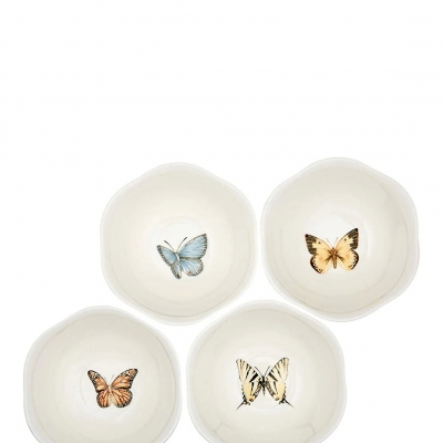 Butterfly Salata Komp/Kasesi, 4 Renk, 12X6cm, 4 lü Set