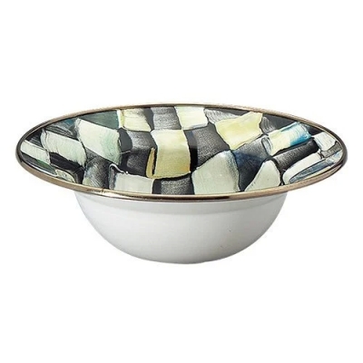 Courtly Check Enamel Breakfast Bowl