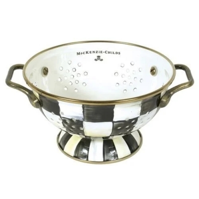 Courtly Check Enamel Colander - Small