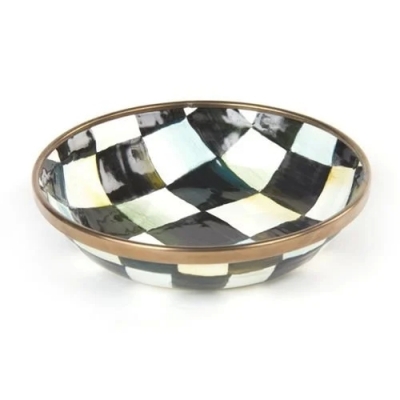 Courtly Check Enamel Dipping Bowl