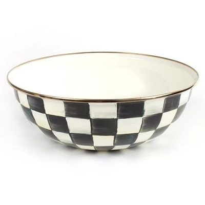 Courtly Check Enamel Everyday Bowl - Extra Large