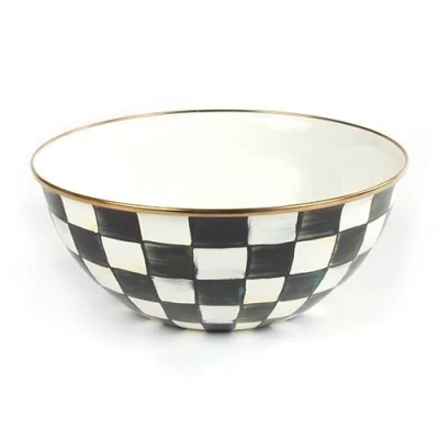 Courtly Check Enamel Everyday Bowl - Large