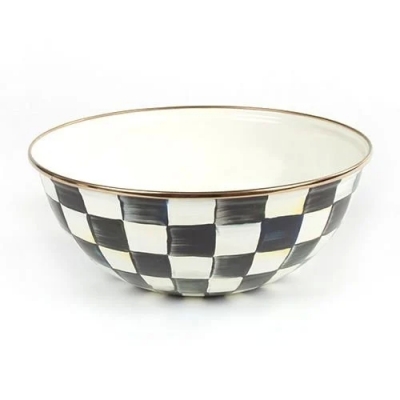 Courtly Check Enamel Everyday Bowl - Medium