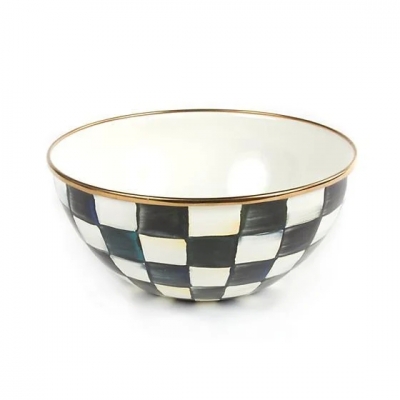 Courtly Check Enamel Everyday Bowl - Small