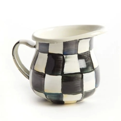 Courtly Check Enamel Little Creamer