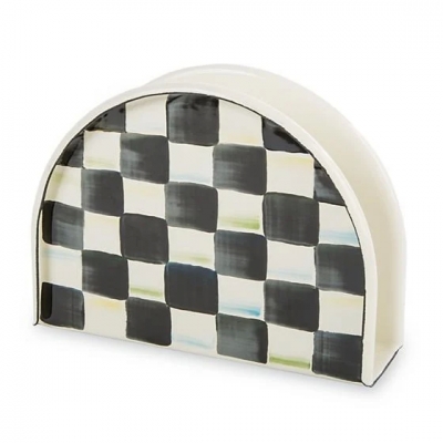 Courtly Check Enamel Napkin Holder