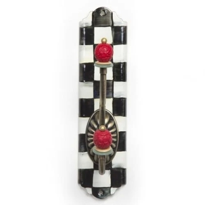 Courtly Check Enamel Single Wall Hook