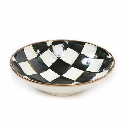 Courtly Check Enamel Soup Coupe