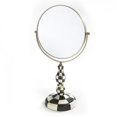 Courtly Check Enamel Vanity Mirror