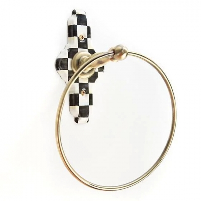 Courtly Check Towel Ring