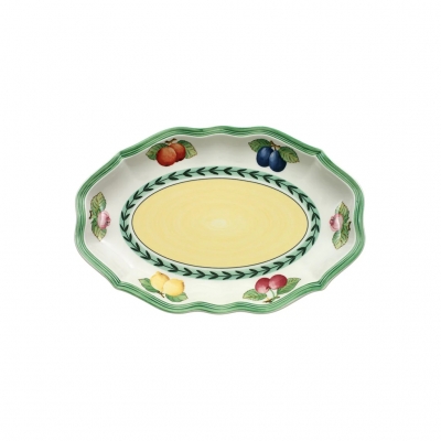 French Garden Oval Servis Tabağı 24 cm