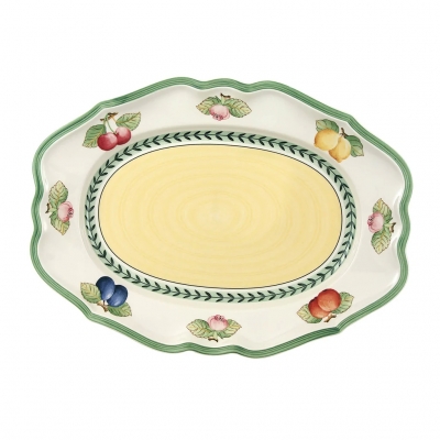 French Garden Oval Servis Tabağı 37 cm