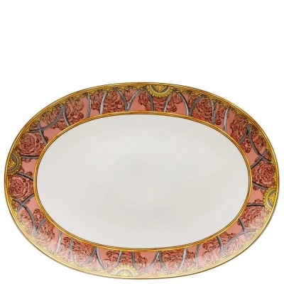 La Scala Del Palazzo Rosa 38 Cm Oval Servis Tabağı