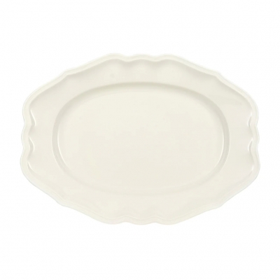 Manoir Beyaz Oval Servis Tabağı 37 cm