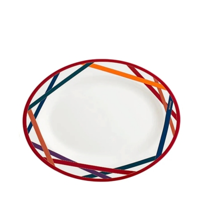 Missoni Nastri Oval Servis Tabağı 36 Cm