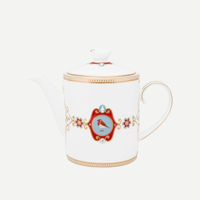 Pip Studio Love Birds Beyaz Porselen Demlik 1300 Ml