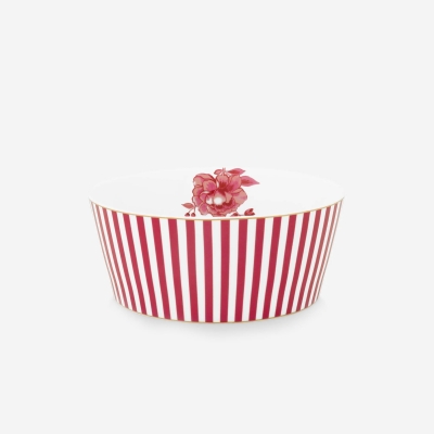 Pip Studio Royal Stripes Pembe Porselen Kase 15 Cm