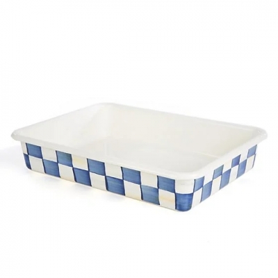 Royal Check Enamel Baking Pan - 9'' x 13''