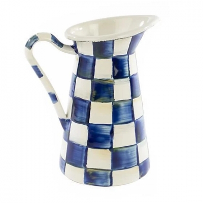 Royal Check Enamel Practical Pitcher - Small