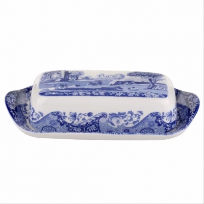 Spode Blue Italian Tereyağlık