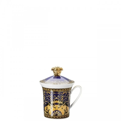 Versace Medusa Blue Kapaklı 30. Yıl Mug