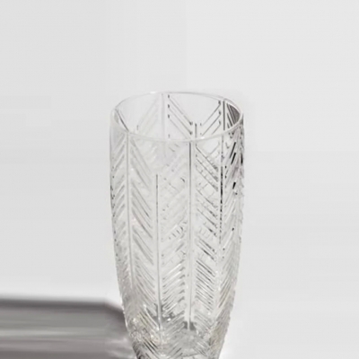 Zig Zag Transparent Kristal, Şampanya Bardağı