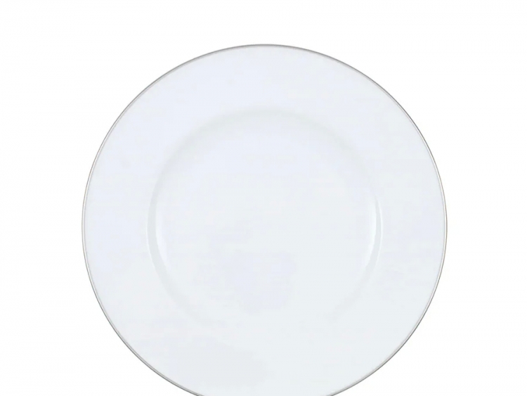 Anmut Beyaz Platin Yemek Tabağı 27 Cm