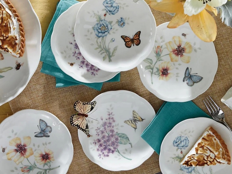 Butterfly Ekmek Tabağı, 6 Lı Set, 15 Cm