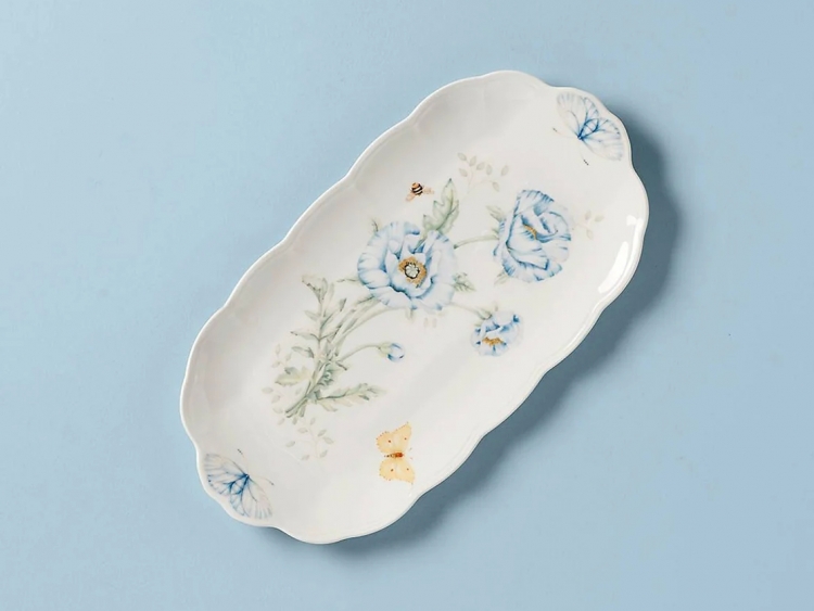 Butterfly Oval Servis Tabağı, 37.5Cm