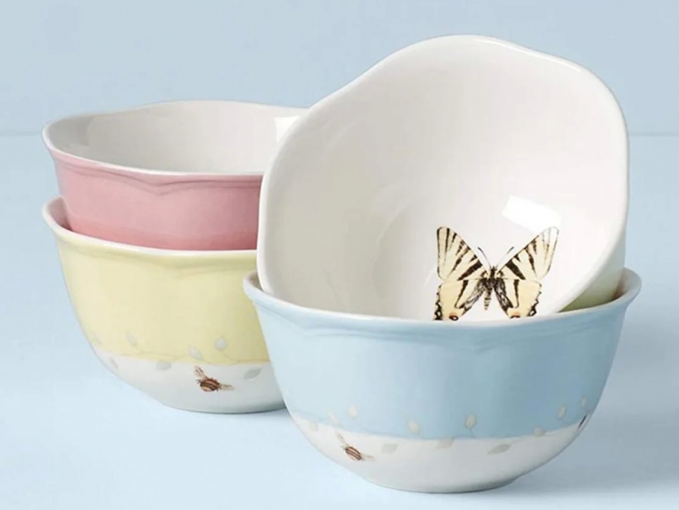 Butterfly Salata Komp/Kasesi, 4 Renk, 12X6Cm, 4 Lü Set