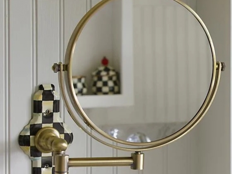 Courtly Check Articulated Bath Mirror