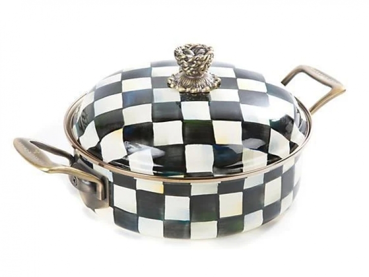 Courtly Check Enamel 3 Qt. Casserole