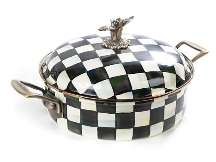 Courtly Check Enamel 5 Qt. Casserole