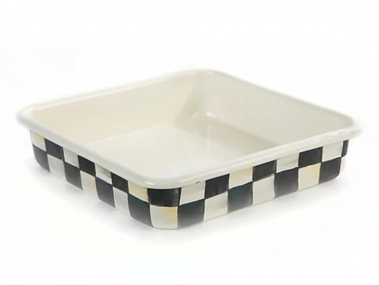 Courtly Check Enamel Baking Pan - 8''