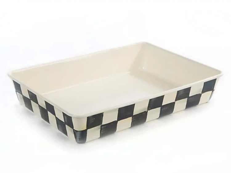 Courtly Check Enamel Baking Pan - 9'' X 13''