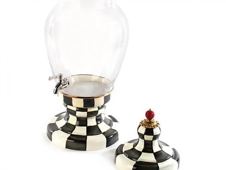 Courtly Check Enamel Beverage Hostess