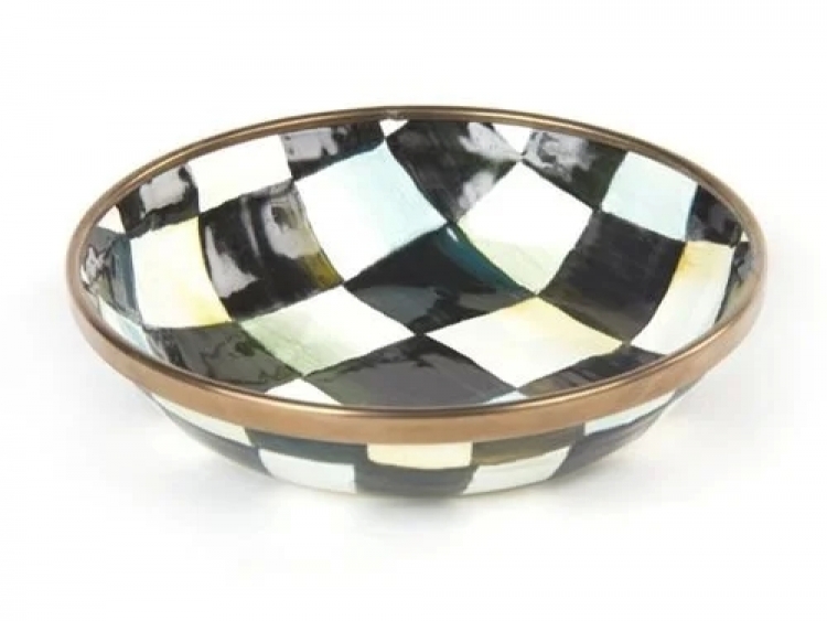 Courtly Check Enamel Dipping Bowl