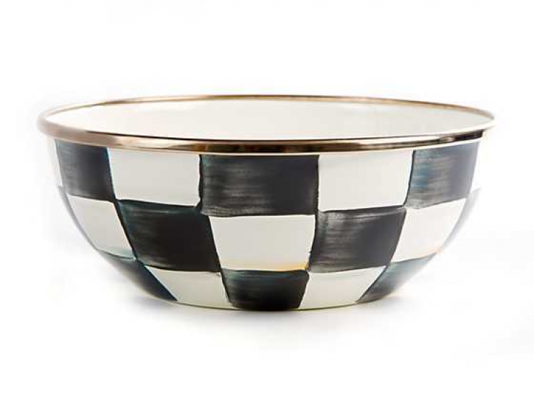 Courtly Check Enamel Everyday Bowl