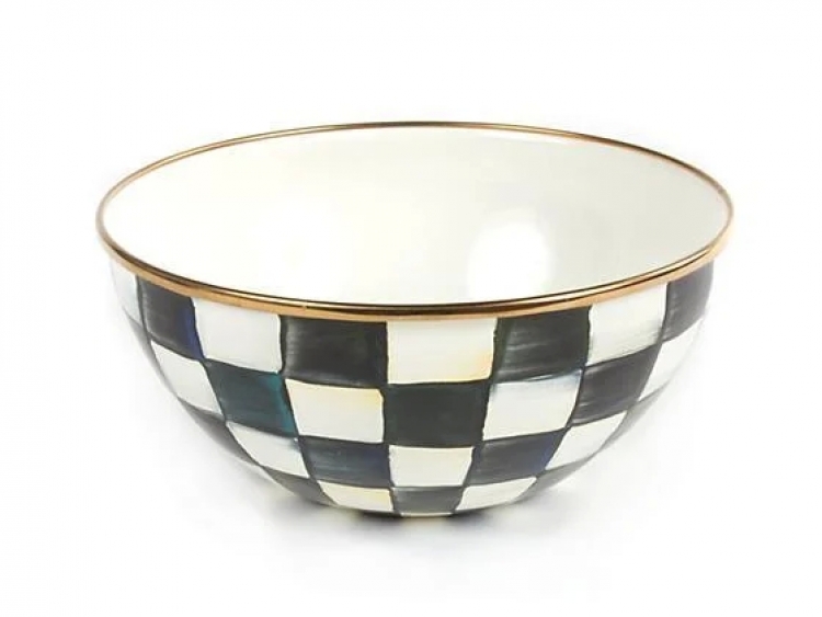 Courtly Check Enamel Everyday Bowl - Small