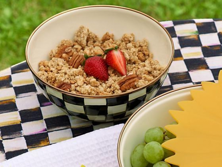 Courtly Check Enamel Everyday Bowl - Small