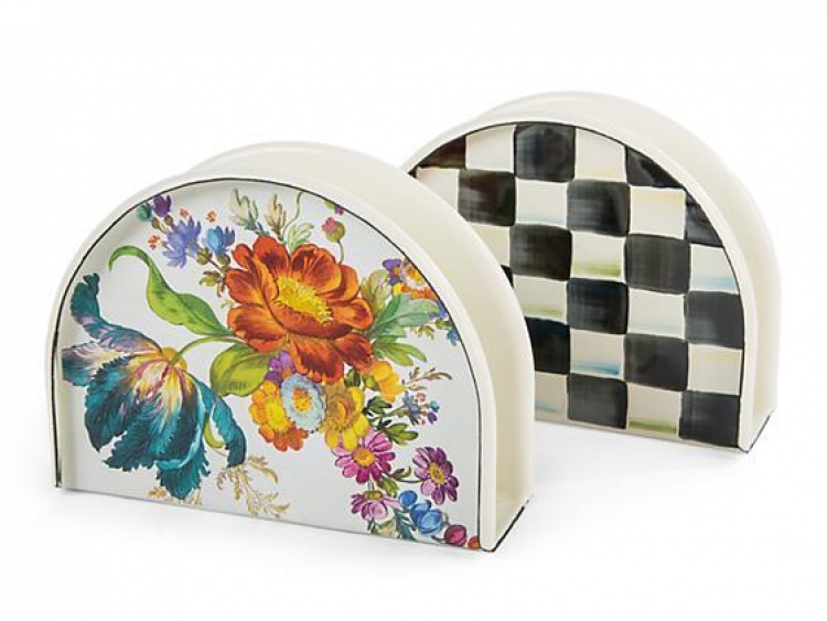 Courtly Check Enamel Napkin Holder