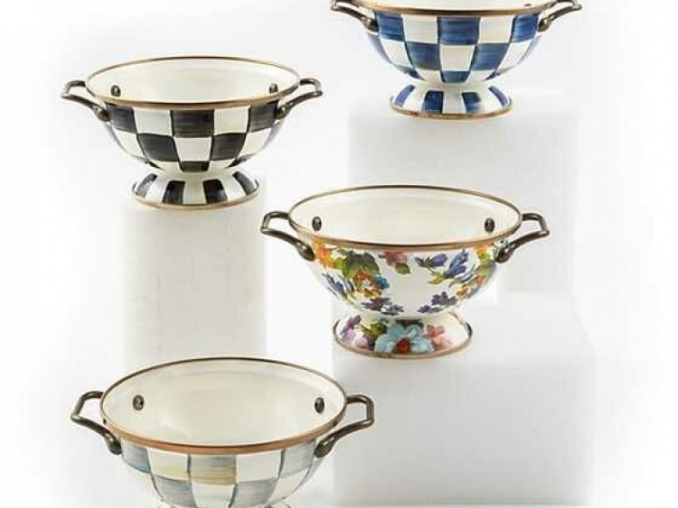 Courtly Check Enamel Simply Anything Bowl