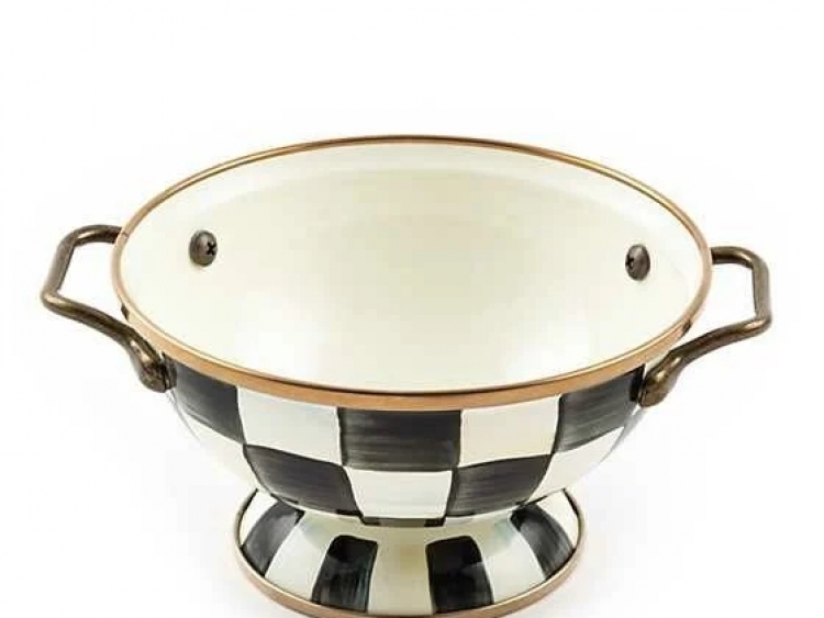 Courtly Check Enamel Simply Anything Bowl