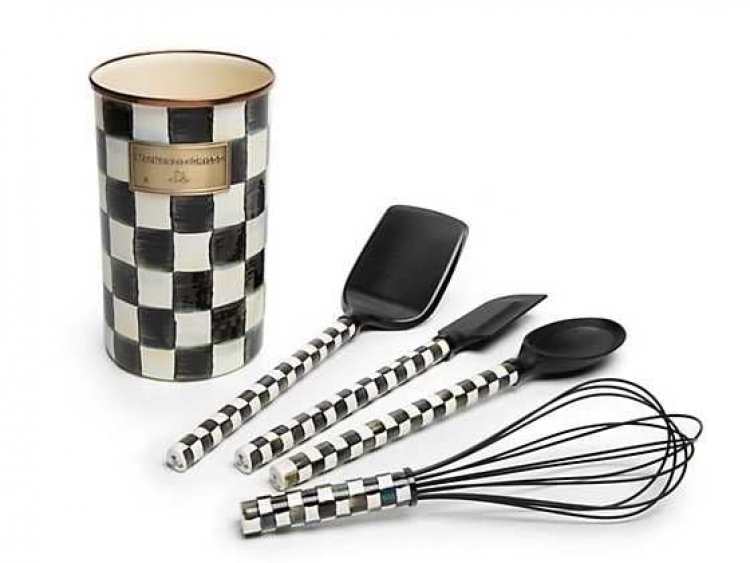 Courtly Check Enamel Utensil Set