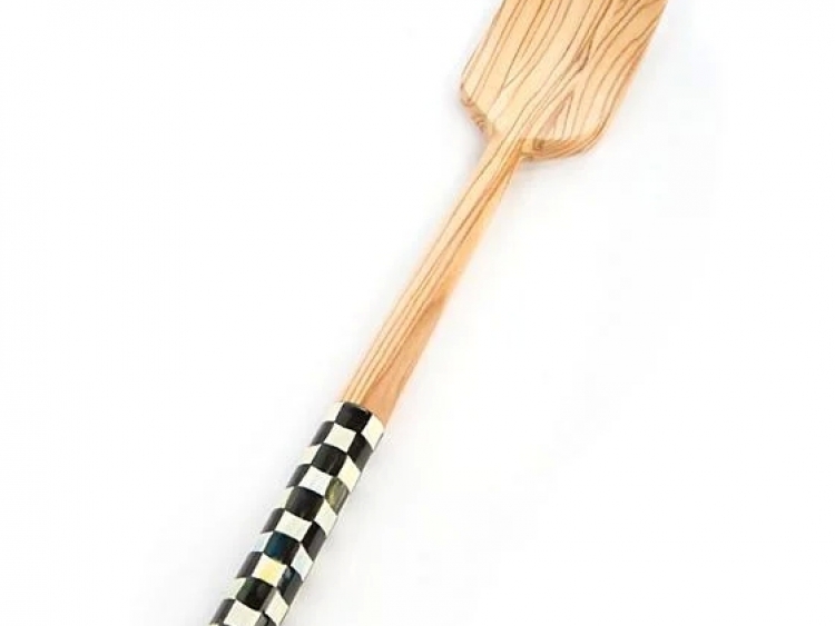 Courtly Check Olivewood Pan Paddle