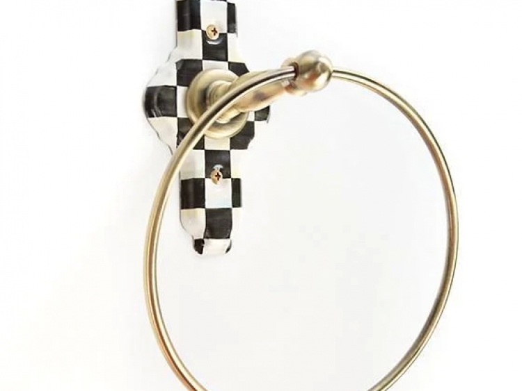 Courtly Check Towel Ring