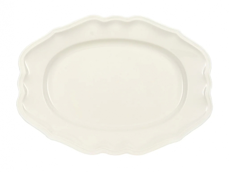 Manoir Beyaz Oval Servis Tabağı 37 Cm