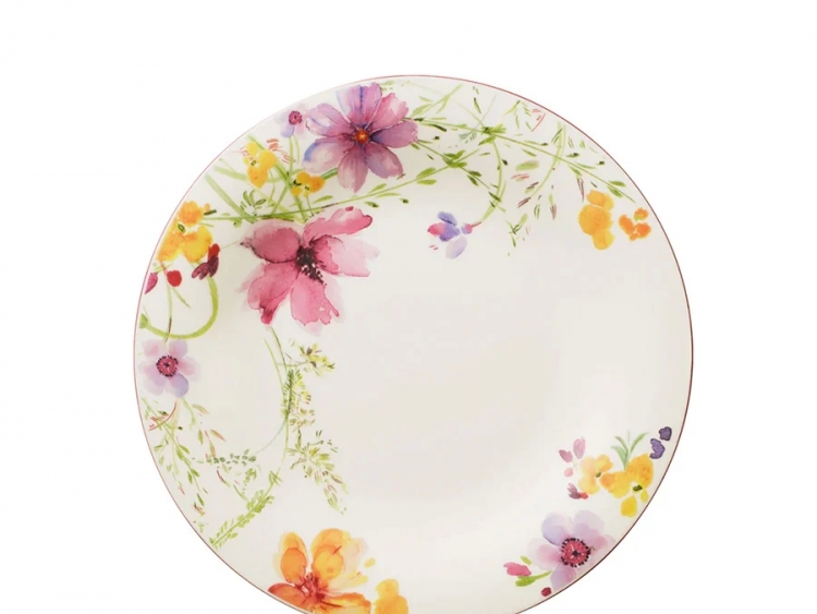 Mariefleur Çiçek Desenli Yemek Tabağı 27 Cm