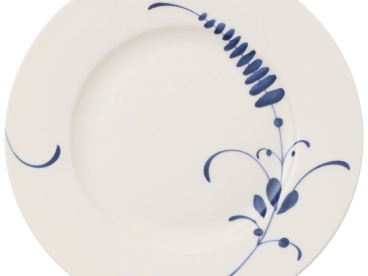 Old Luxembourg Brindille Blue Blanc Pasta Tabağı 22 Cm